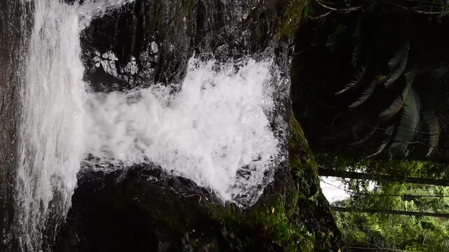 Huai To Waterfall is located in Khao Phanom Bencha National Park. It is the most beautiful waterfall in the park. Its source comes from the Phanom Bencha mountain range