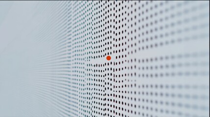 groaned. A precise dot matrix pattern with a single dot deviating from its trajectory. product launch decks, UI/UX mockups, designed for data visualization dashboards and holographic UIs.
