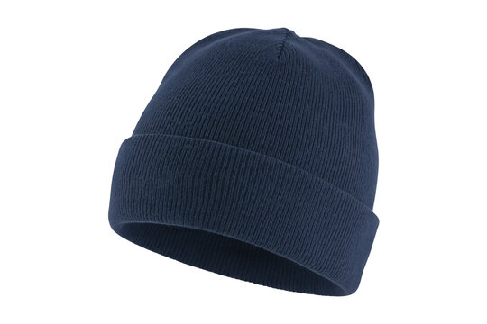Stylish navy blue beanie hat for winter warmth and trendy fashion
