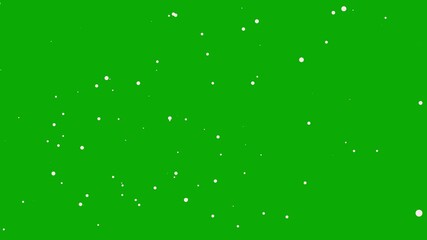 Dust particals flying against green background. Snowflakes overlay isolated on chroma key footage, Abstract Fire Particles Animated Background. abstract dust fail video with green background - Powered by Adobe