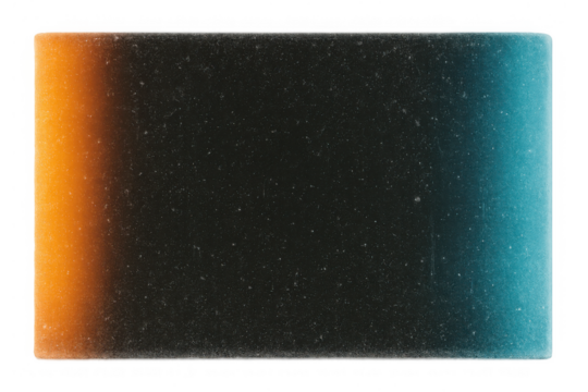 Vintage camera film light leak overlay with orange and blue gradient creating a retro dust and grain texture background