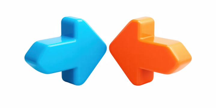 red arrow sign icon, signs, arrow, direction, symbol, business, three-dimensional