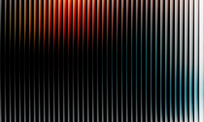 Abstract glass texture background with red blue dark color combination symmetry by using vertical stripes vector illustration represent a moody background