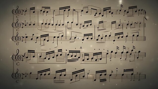 page filled with various notations used in musical