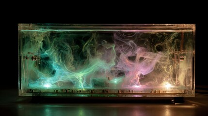 Abstract colorful light display