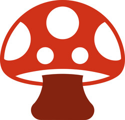 Hand drawn illustrations of various spotted mushrooms in black and white outline form