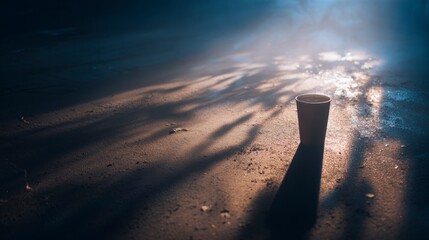 Dark shadows on sand