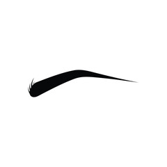 eyebrow logo icon illustration flat