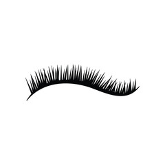 eyelash logo icon illustration flat