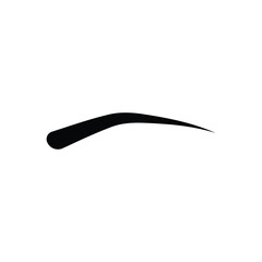 eyebrow logo icon illustration flat