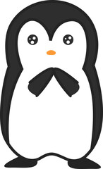 Cute Cartoon Penguin Element