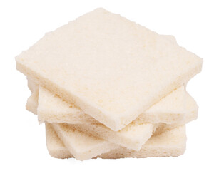 Bread slices with crusts removed