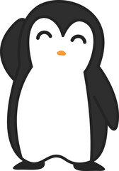 Cute Cartoon Penguin Element