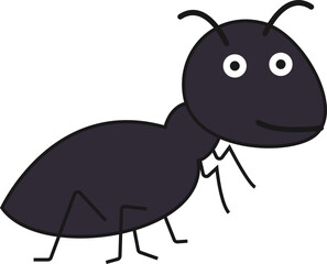 Cute Cartoon Insect Element
