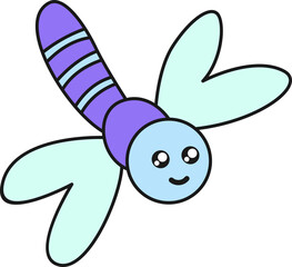 Cute Cartoon Insect Element