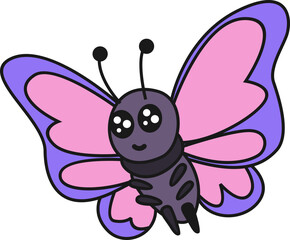 Cute Cartoon Insect Element