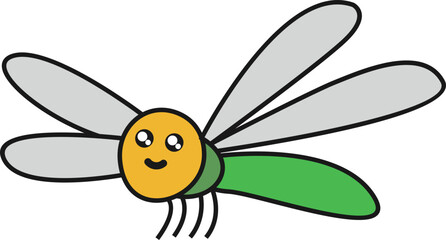 Cute Cartoon Insect Element