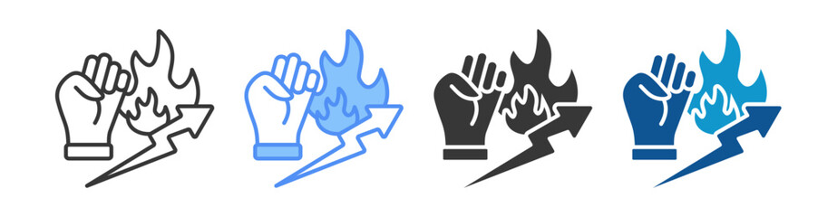 Motivation Icon Set Multiple Style Collection