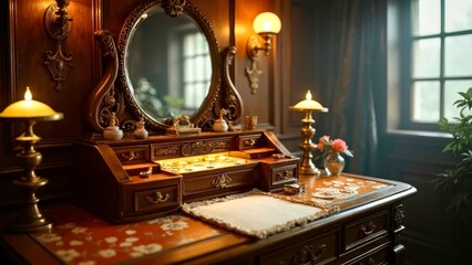 Vintage style writing workbench