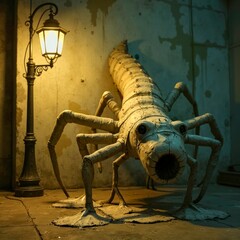 Strange creatures on retro streets