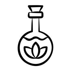 Essential Oils Icon - Handdrawn