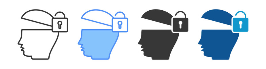 Open Minded Icon Set Multiple Style Collection