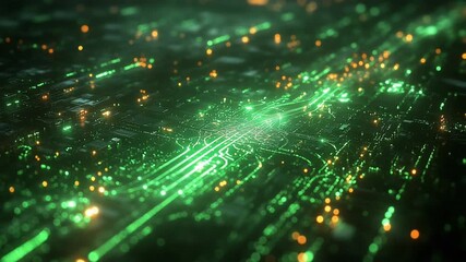 Aerial view of a glowing cityscape at night - Powered by Adobe