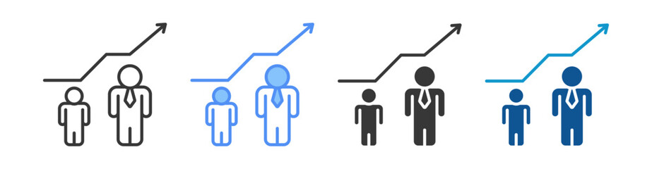 Personal Development Icon Set Multiple Style Collection