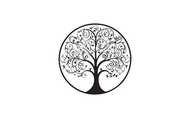 Elegant Tree of Life Vector Set – Nature Growth Roots Symbol Illustration Design