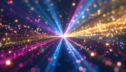 Fototapeta premium Christmas Glitter Burst – Abstract Festive Sparkle Background