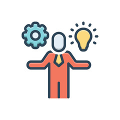 Color illustration icon for fair practices