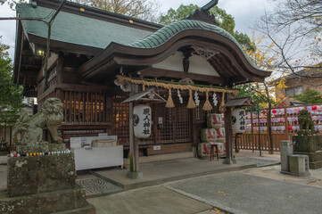 Naklejka premium 現人神社（那珂川市）の拝殿