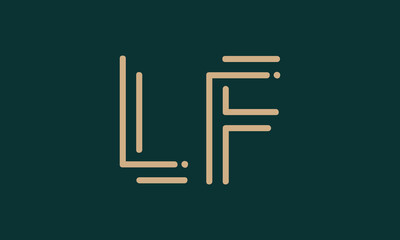 LF L lf initial logo | initial based abstract modern minimal creative logo, vector template image. luxury logotype logo, real estate homie logo. typography logo. initials logo