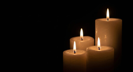 Warm candle dinner party new year christmas glow inviting cozy peaceful celebration evening light