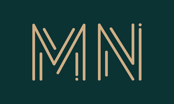 MN M mn initial logo | initial based abstract modern minimal creative logo, vector template image. luxury logotype logo, real estate homie logo. typography logo. initials logo