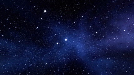 Fototapeta premium Smooth Deep Indigo Background for Establishing Shots and Creative Design Projects Featuring Starry Night Sky with Distant Stars and Cosmic Depth