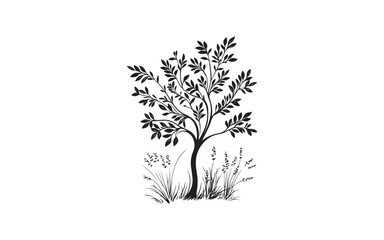 Elegant Tree of Life Vector Set – Nature Growth Roots Symbol Illustration Design