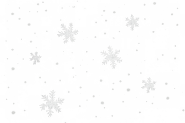 Falling snow layering, winter snowflakes overlaying, cold weather christmas concept, transparent background effect