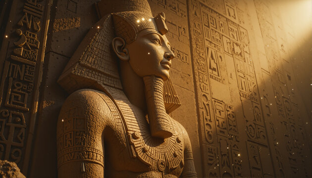 Ancient Egyptian Pharaoh Statue