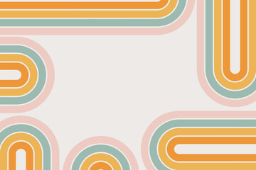 Hand drawn flat natural abstract shapes 