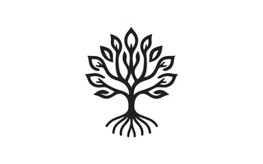 Elegant Tree of Life Vector Set – Nature Growth Roots Symbol Illustration Design