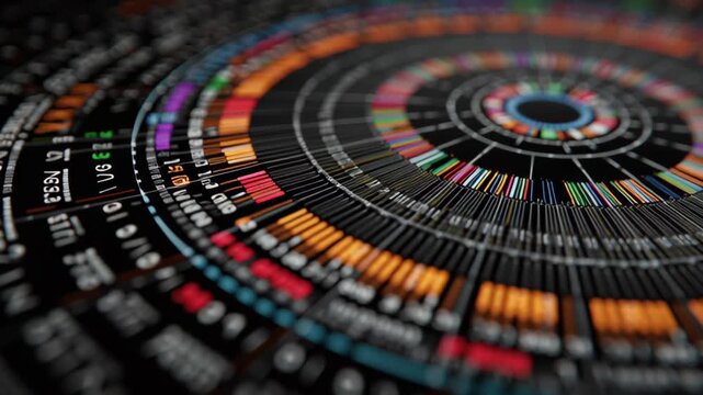 Close-up of dynamic asset class exposure wheel auto shifting from autonomous AI logic, clean editorial finance visual, ai driven investment fund