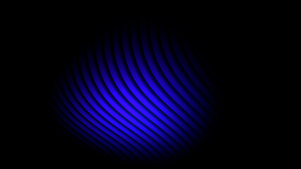 Dark Blue Abstract Wavy Lines Background, Gradient Glass Effect, Modern Digital Technology and Energy Concept Wallpaper.