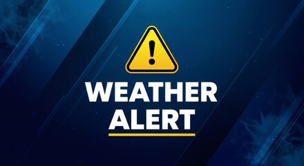 Weather Alert Urgent Storm Warning.