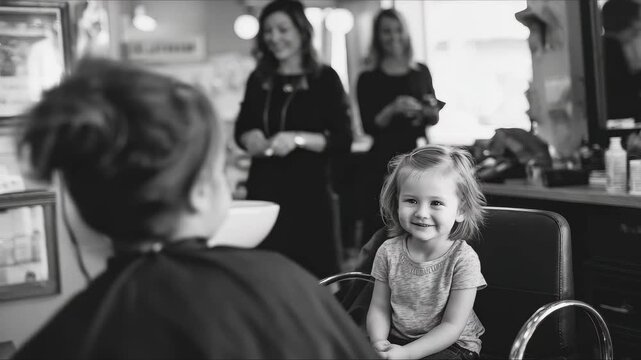 First Haircut Smiles: Capturing Happy Childhood Memories at the Salon