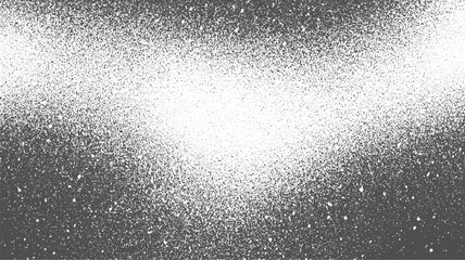 Monochrome speckled gradient background with dense dark speckles fading to white abstract black