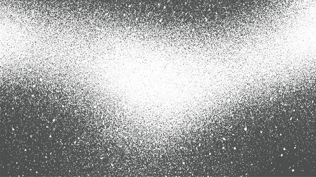 Monochrome speckled gradient background with dense dark speckles fading to white abstract black