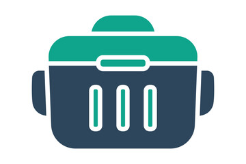Food storage icon. solid icon style. storage elements vector illustration