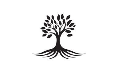 Elegant Tree of Life Vector Set – Nature Growth Roots Symbol Illustration Design