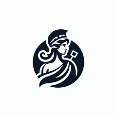 Lady of Greek Athena Logo